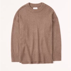 Oversized fluffy crew sweater Abercrombie